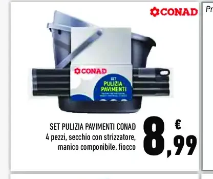 Set pulizia pavimenti Conad