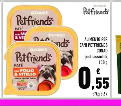 Alimento per cani Petfriends Conad