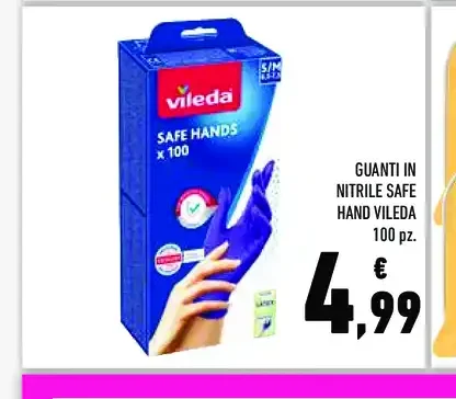 Guanti in nitrile Safe Hand Vileda