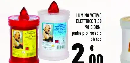 Lumino votivo elettrico T 30