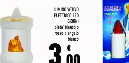 Lumino votivo elettrico 120 giorni