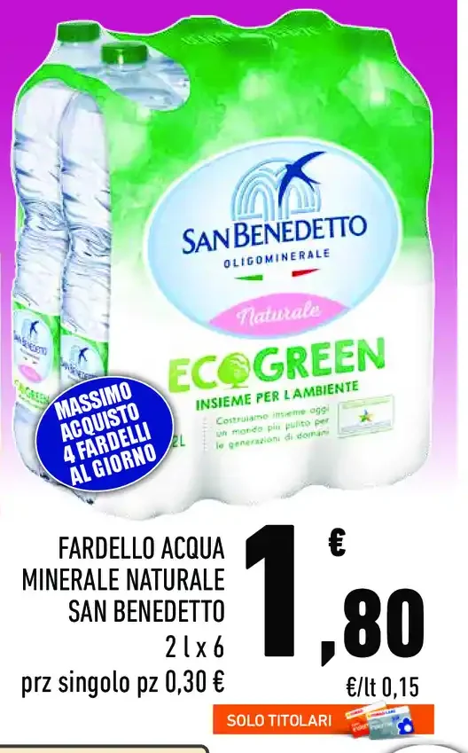 Acqua minerale naturale San Benedetto
