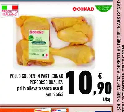 Pollo Golden in parti