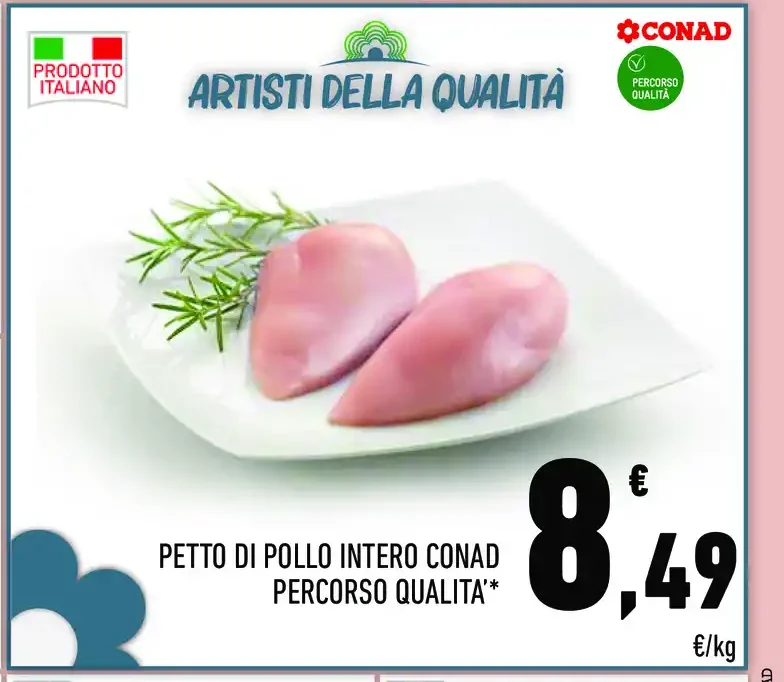 Petto di pollo intero