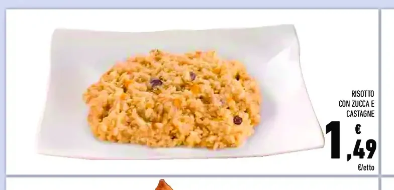 Risotto con zucca e castagne