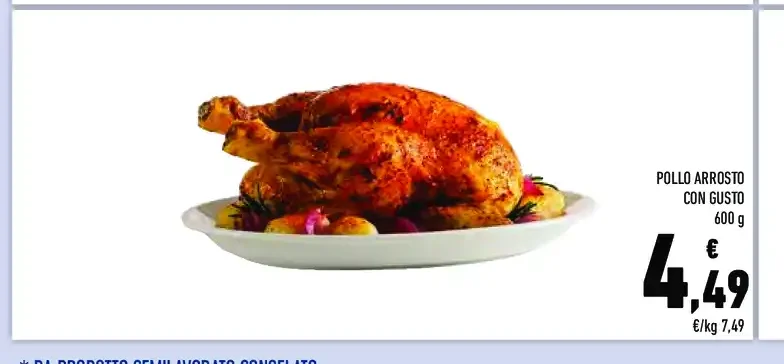 Pollo arrosto con gusto
