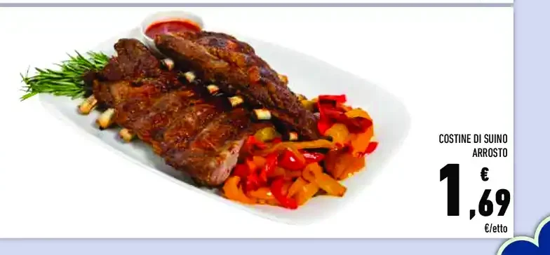 Costine di suino arrosto