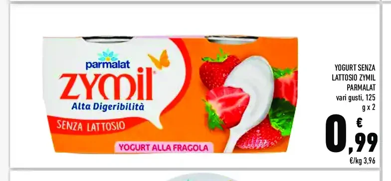 Yogurt senza lattosio Zymil