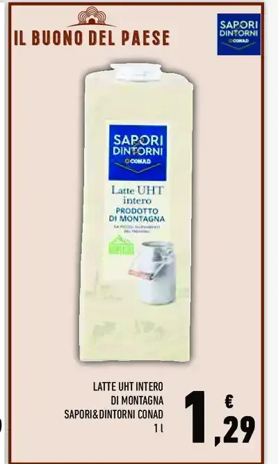 Latte UHT intero