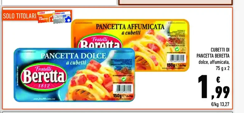 Cubetti di pancetta affumicata