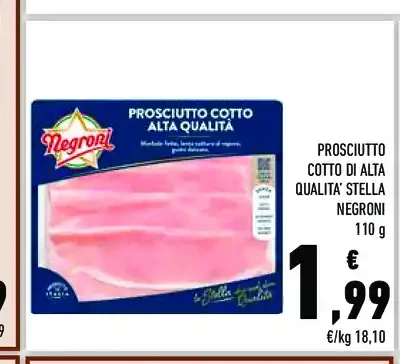 Prosciutto cotto alta qualità