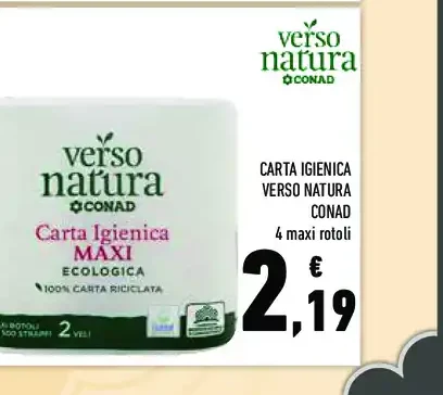 Carta igienica Verso Natura Conad