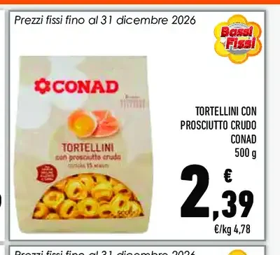 Tortellini con prosciutto crudo Conad