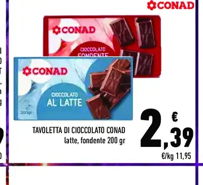 Tavoletta di Cioccolato Conad