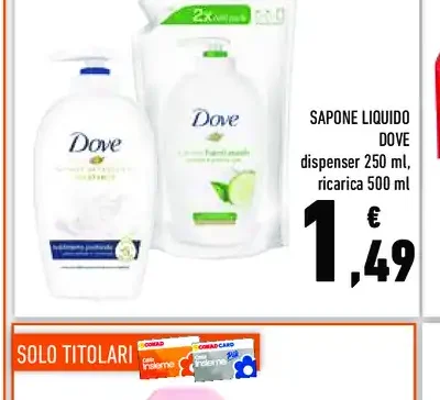 Sapone Liquido Dove
