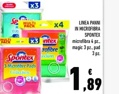Linea panni in microfibra Spontex
