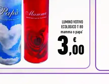 Lumino votivo ecologico