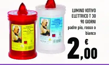 Lumino votivo elettrico T 30