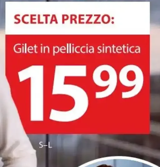 Gilet in pelliccia sintetica