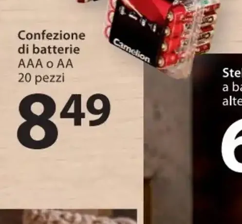 Confezione di batterie AAA o AA
