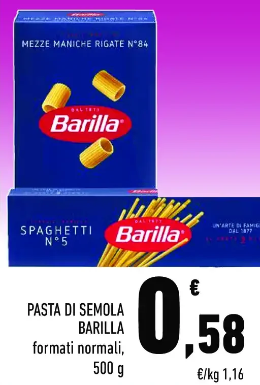 Pasta di semola Barilla