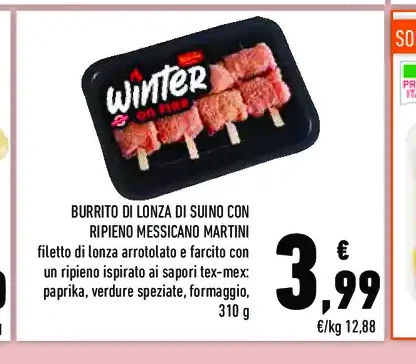 Burrito di lonza di suino