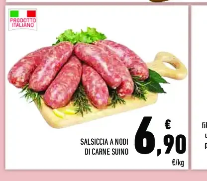 Salsiccia A Nodi di carne suino