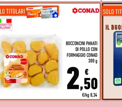 Bocconcini panati di pollo con formaggio