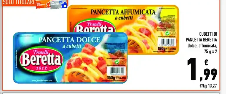 Cubetti di pancetta Beretta