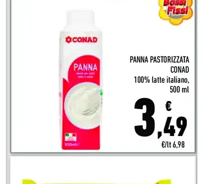 Panna pastorizzata Conad