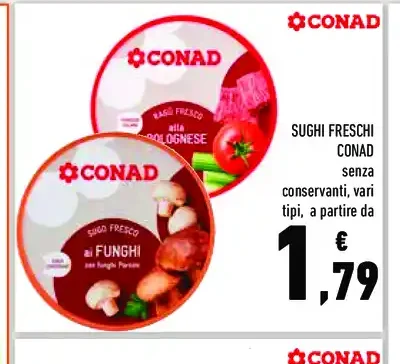 Sughi freschi Conad