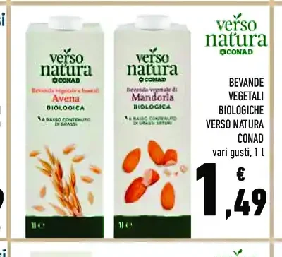 Bevande vegetali biologiche Verso Natura
