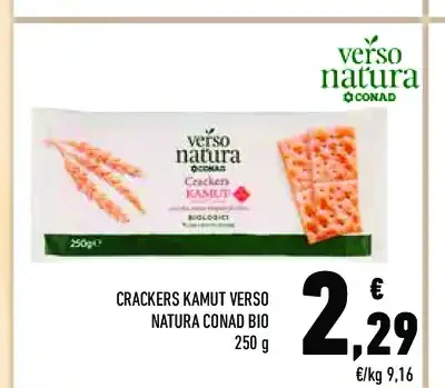 Crackers kamut Verso Natura Conad bio
