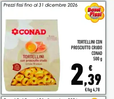 Tortellini con prosciutto crudo Conad