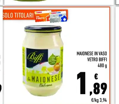 Maionese in vaso Vètro Biffi