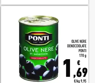 Olive nere denocciolate Ponti