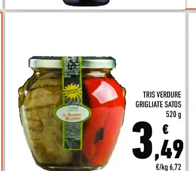 Tris verdure grigliate Satos