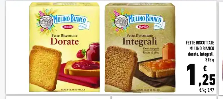 Fette biscottate Mulino Bianco