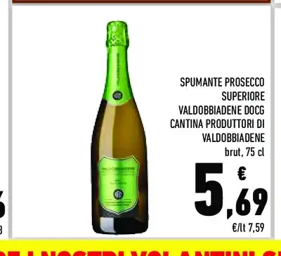 Spumante Prosecco Superiore Valdobbiadene DOCG
