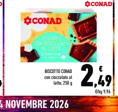 Biscotto Conad al cioccolato al latte