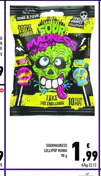 Sour Madness Lollipop Mania