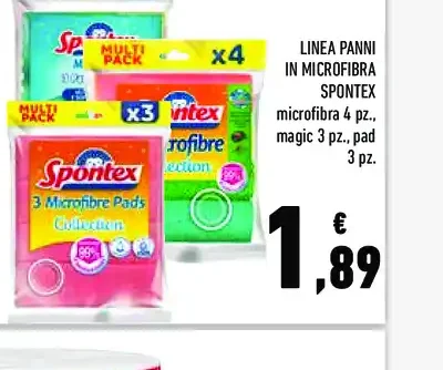 Linea panni in microfibra Spontex