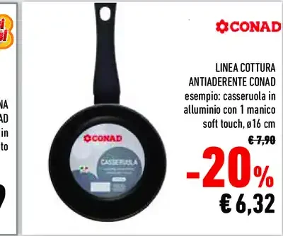 Linea cottura antiaderente Conad