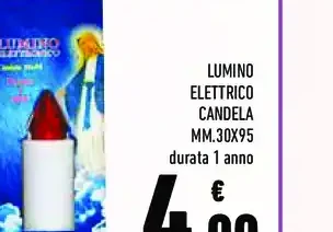 Lumino elettrico candela