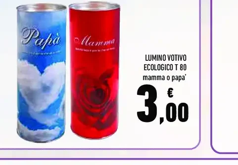 Lumino votivo ecologico
