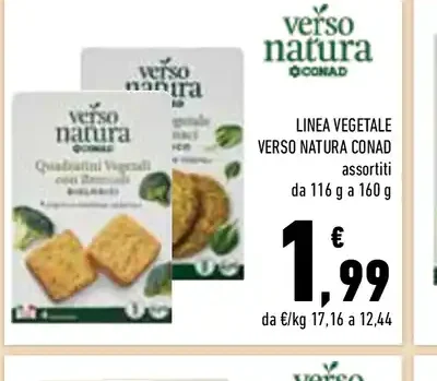 Linea vegetale Verso Natura Conad assortita