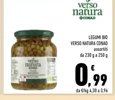 Legumi bio Verso Natura Conad assortiti