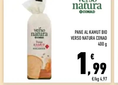 Pane al kamut bio Verso Natura Conad