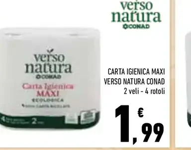 Carta igienica maxi Verso Natura Conad