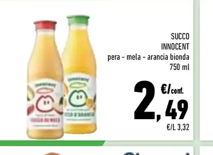 Succo Innocent pera mela arancia bionda